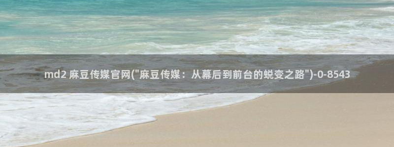 麻豆视频内容推荐：md2 麻豆传媒官网(\